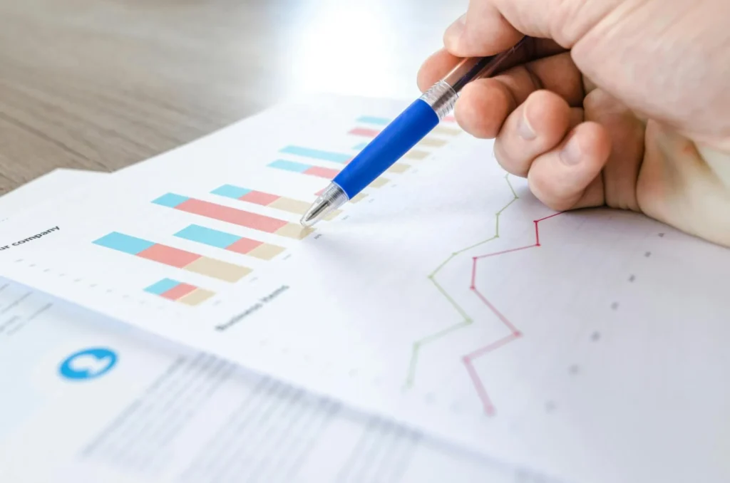 Graph showing business growth for a high-risk merchant.