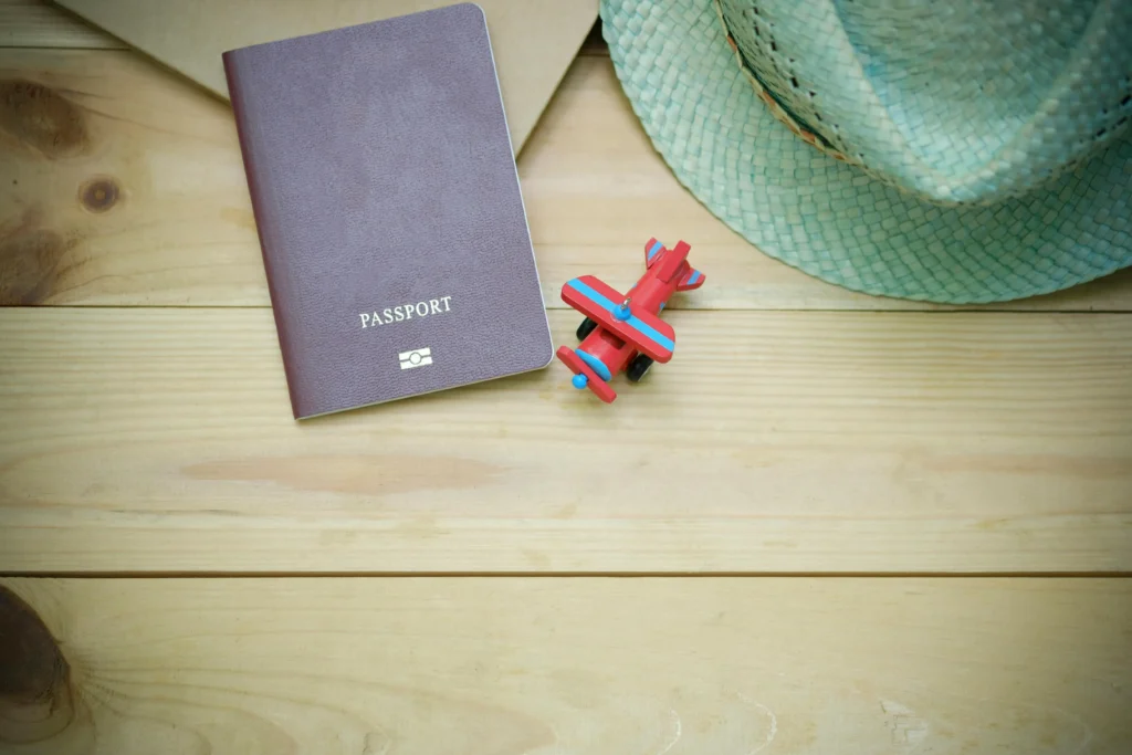 Image of a passport representing the high-risk category travel industry.