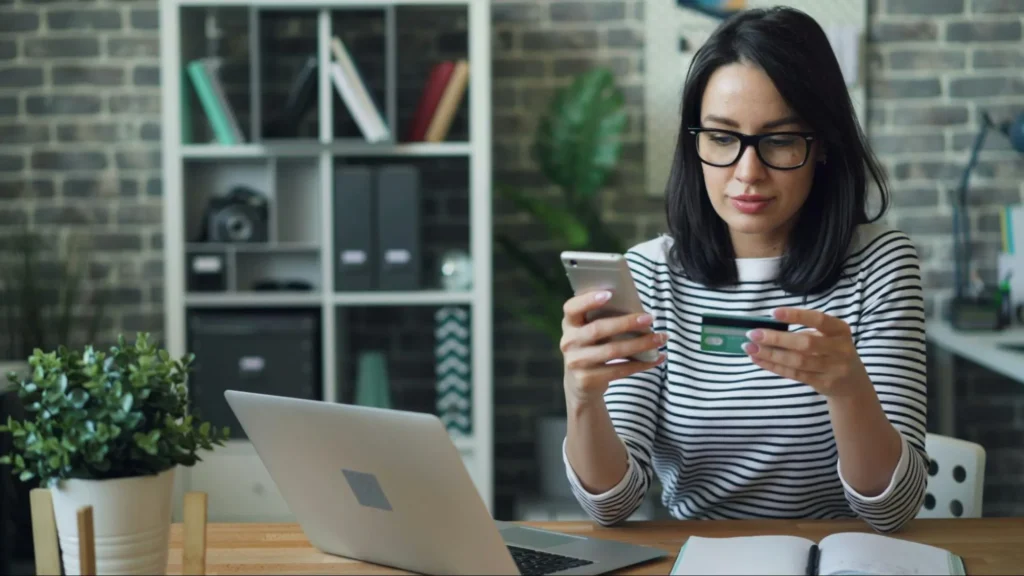 A customer making a buy now pay later purchase online.