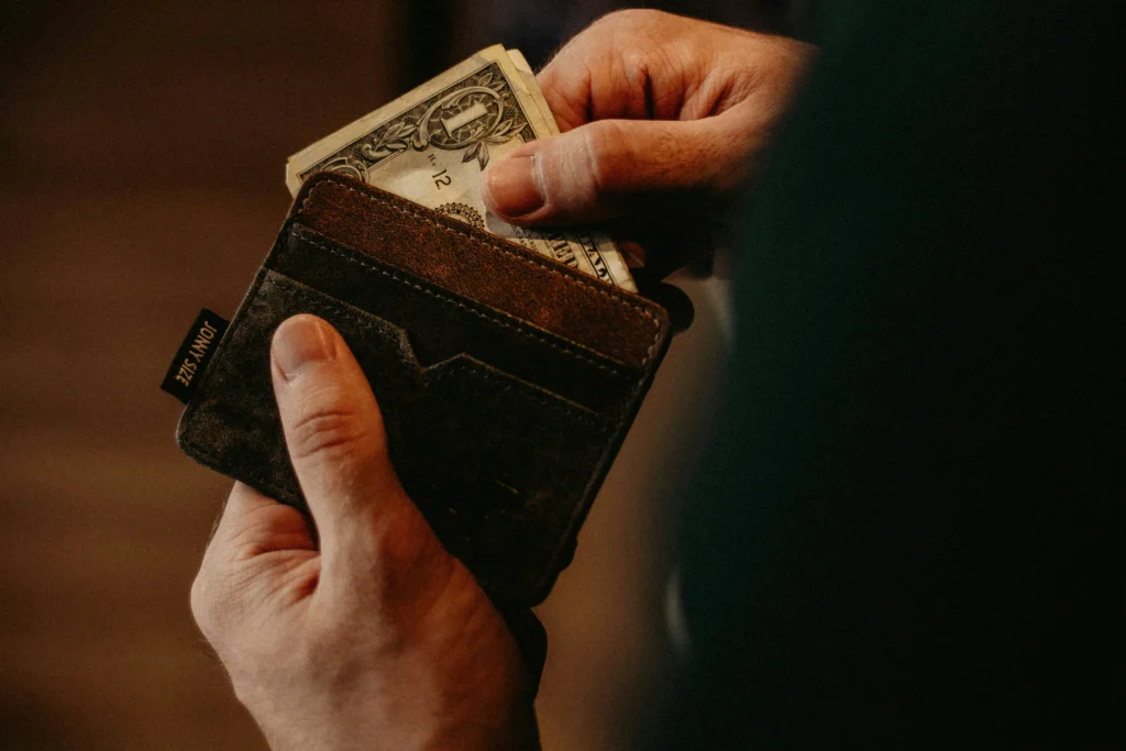 A customer struggling to pay a bill due to financial problems.