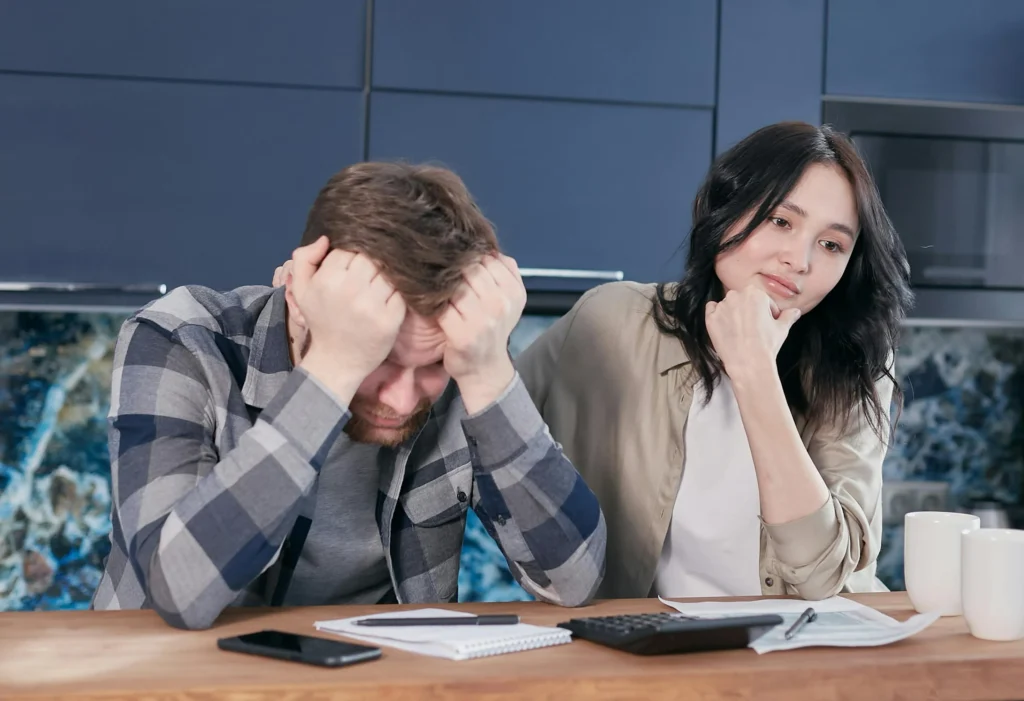 A couple frustrated with the length of time it takes for a temporary authorization hold to clear.