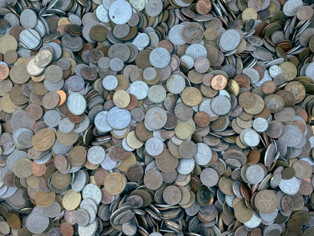 Loose change spent on hidden payment processing fees.