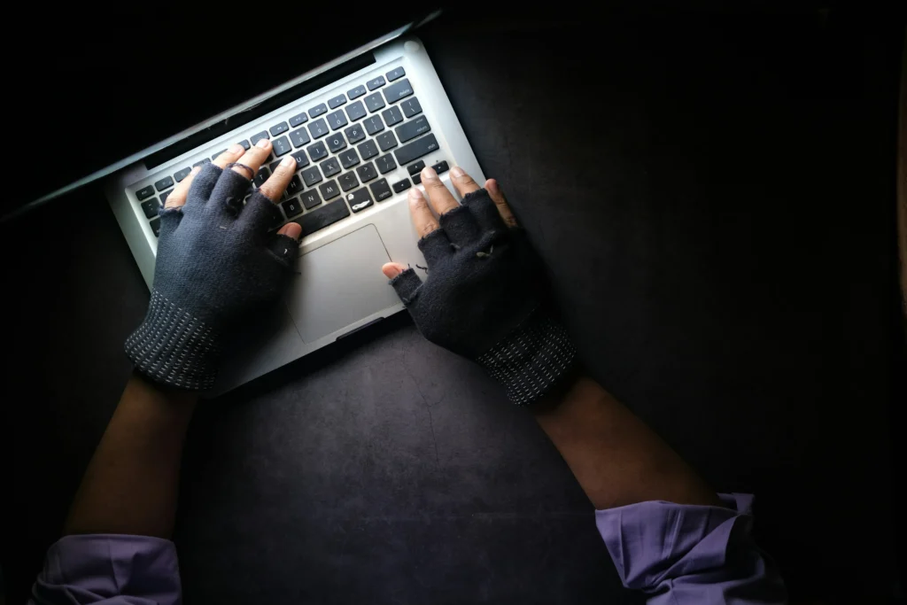 A cyber criminal attacking a business’ payment processing systems.